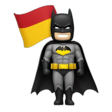 Batman and the Spanish Flag sticker