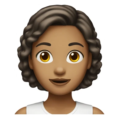 mcdonald’s girl black brown hair sticker