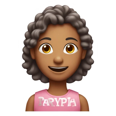 happy birthday sign with the word Priya light pink sticker