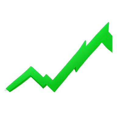 stock market chart green arrow sticker