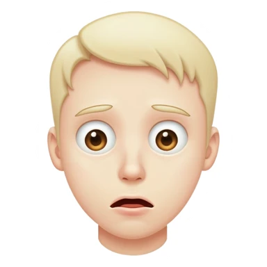 face with eyes rolling back and drooling sticker