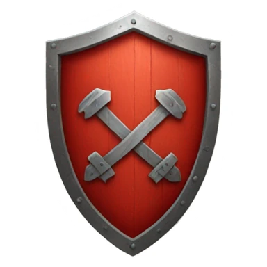 red shield sticker