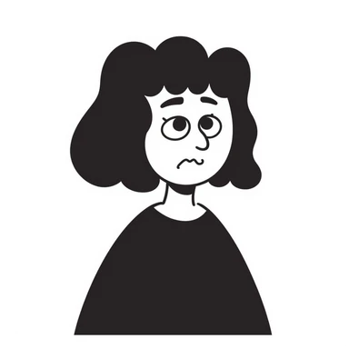 face expressing dark emotion sticker