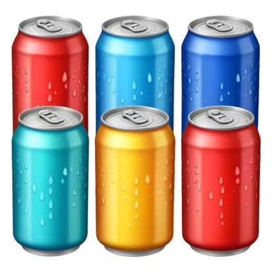 5 cans of aesthetic soda sticker