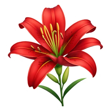 Red Lily sticker
