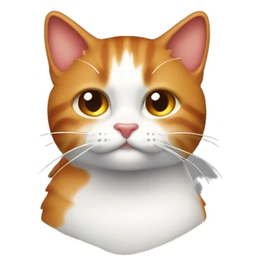 Gatto rosso e bianco di schiena che guarda l’orizzonte con la sua padrona sticker