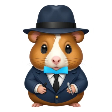 detective guinea pig sticker