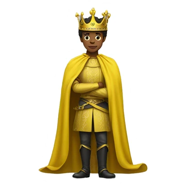 yellow standing prince sticker