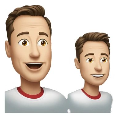 elon musk with tongue out sticker