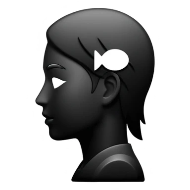 user silhouette icon 3D sticker
