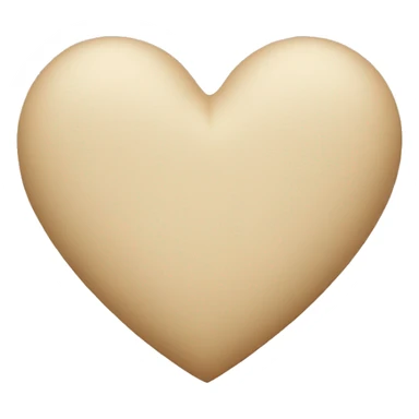 Beige heart sticker