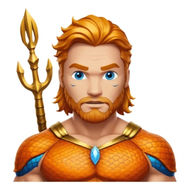 Aquaman with blue eyes sticker