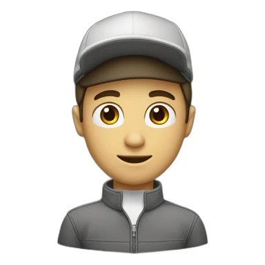 Garçon avec une coupe casquette sticker