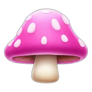 Pink mushroom sticker