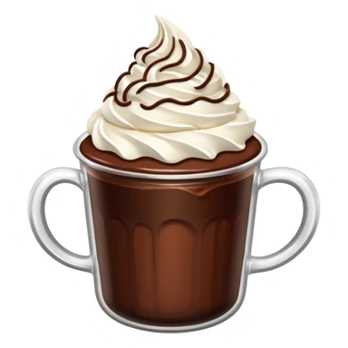 chocolate desert in cup sticker