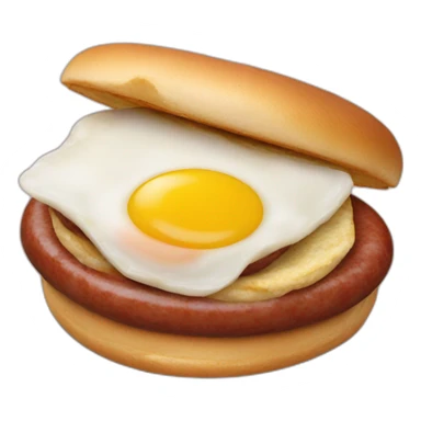 Sausage and egg mcmuffin sticker