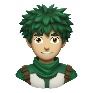 deku from my hero acadamia sticker