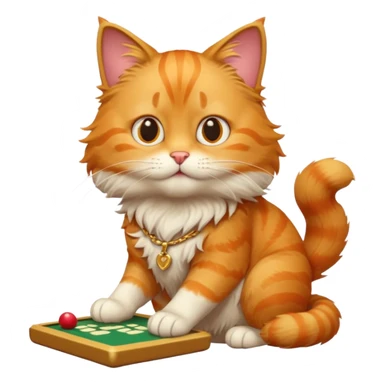Oyun oynayan kral kedi sticker