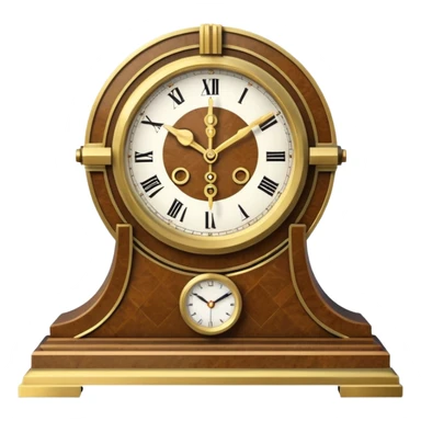 art deco mantel clock sticker