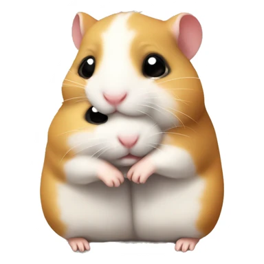 little hamsters hugging sticker