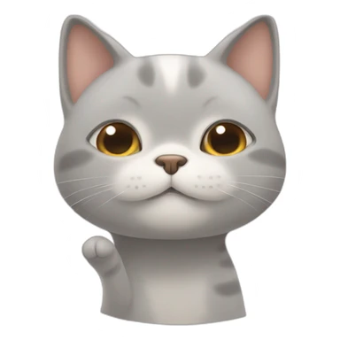 un chat qui se leche la patte sticker