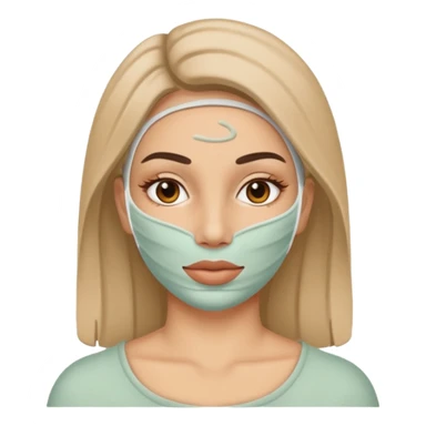 women beauty facial clay mask sticker