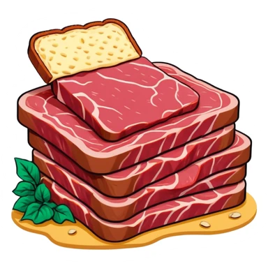 pop art SPAM meat slop advertisement warhol landscape  sticker