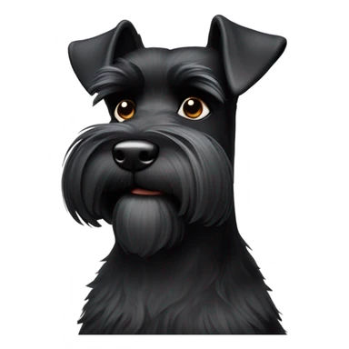 black miniature schnauzer  sticker