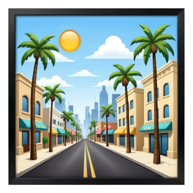 Hollywood Street sticker