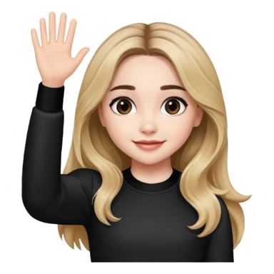 sabrina carpenter waving to fans sticker