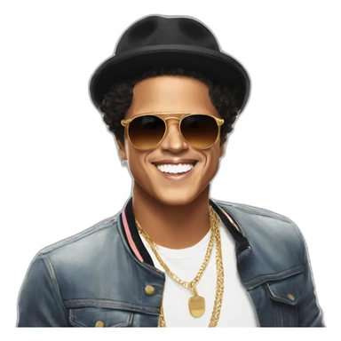 Bruno Mars 24k magic sticker