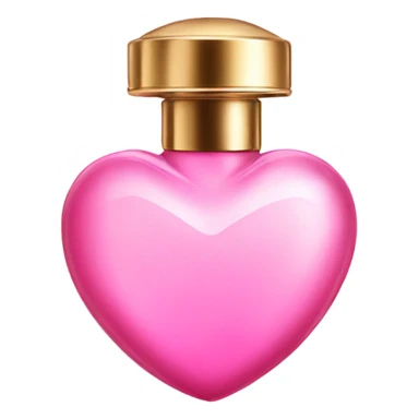 Pink heart shaped perfume  sticker