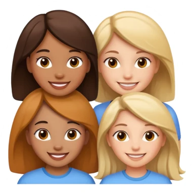 3 girl best friends sticker