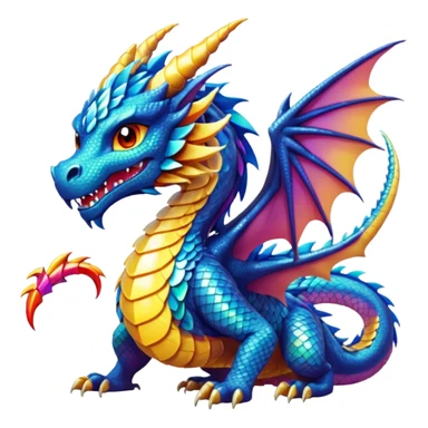 An anime dragon sticker