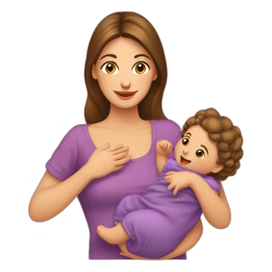 Femme espagnole et son bébé sticker