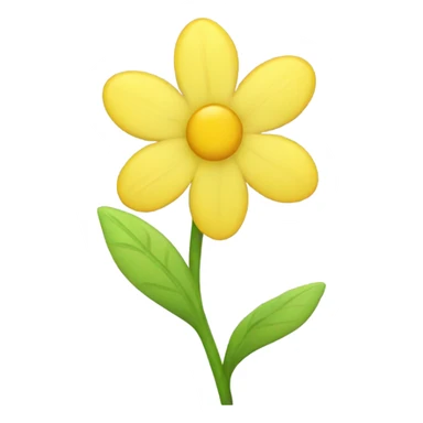 Yellow fairy flowers  sticker