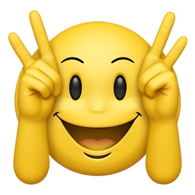 Smiley face with a attitude face and flipping his middle fingers of both hands and both feets sticker