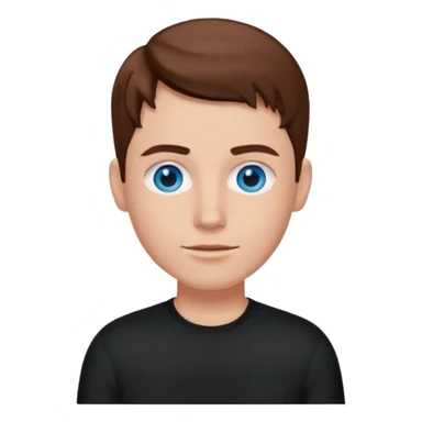 Une podcasteuse avec une chemise noire et rouge, les yeux bleus, les cheveux châtains.  sticker