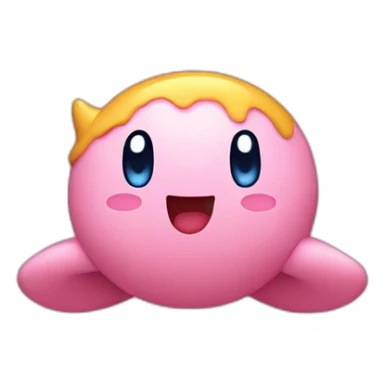 kirby-hopping sticker