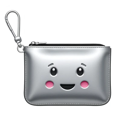 Silver mini pouch sticker