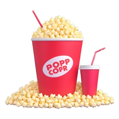 popcorn and soda sticker