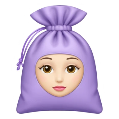 cosmetic in a lavender bag sticker