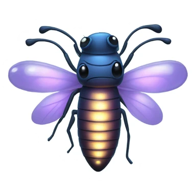 Glowing firefly sticker