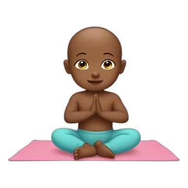 Baby yoga sticker