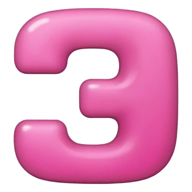 Pink number 1 sticker