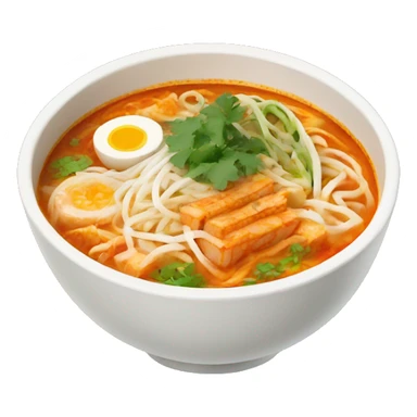 a bowl of laksa sticker