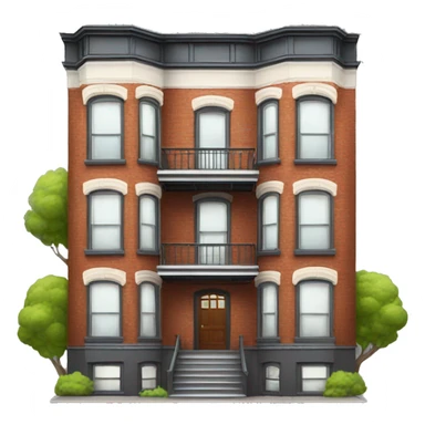 4 story Brooklyn house sticker