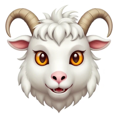 Cute evil goat sticker