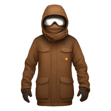 Make a cozy brown theme toned hirl snowboard sticker