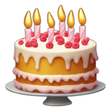 a cake with candles with the number 14 sticker